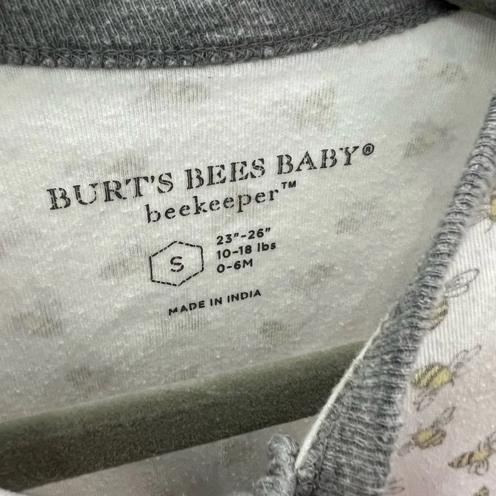 Burt’s Bees Unisex White and Gray Baby Sleep Sack